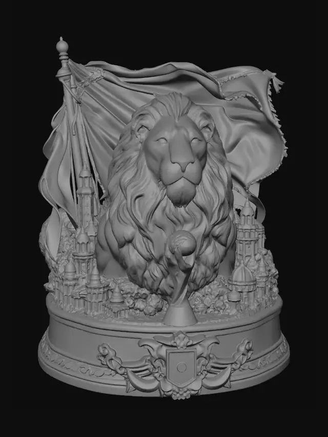 3D model for Argentine Lion