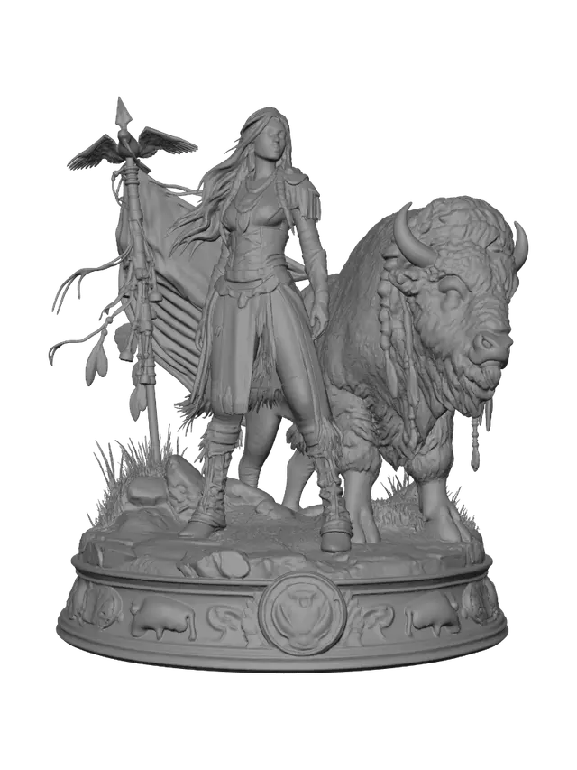 3D model for Banner Bearer of the Plains