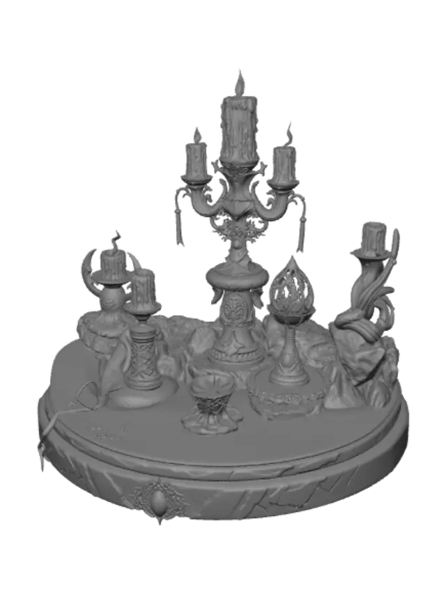 3D model for Abyssal Altar of Blue Flames