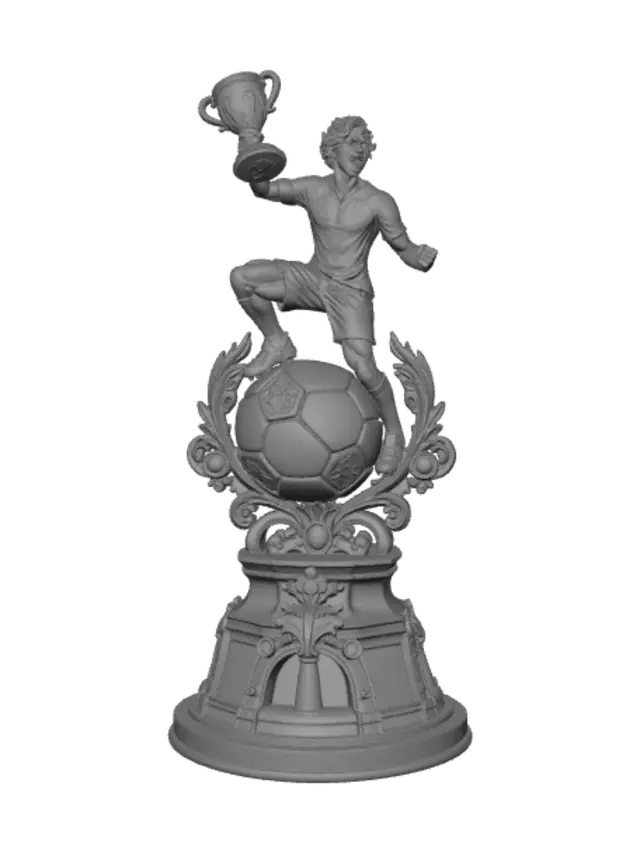 3D model for Golden Soccer Champion Trophy