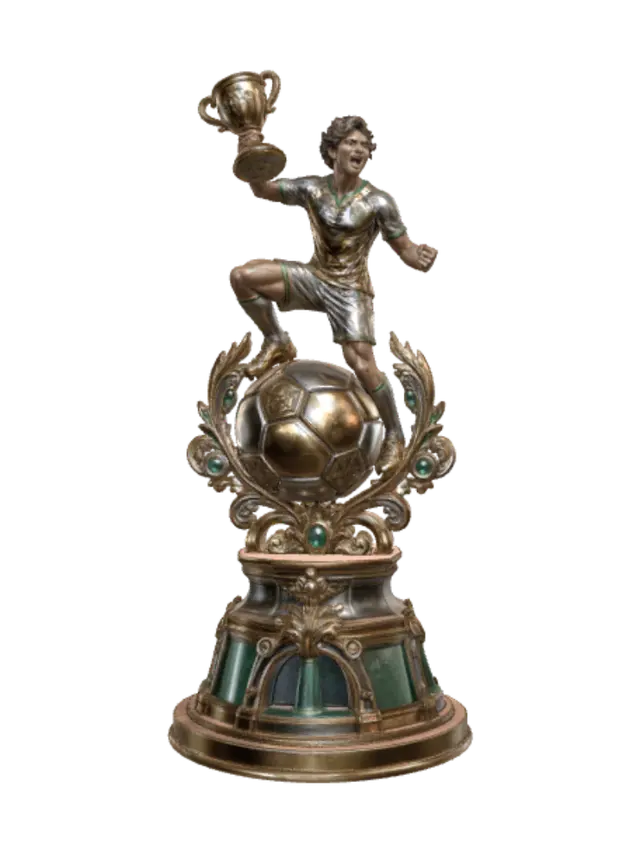 3D model for Golden Soccer Champion Trophy