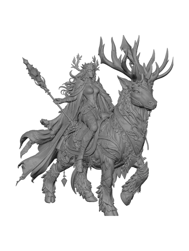 3D model for Verdant Queen of the Emerald Stag