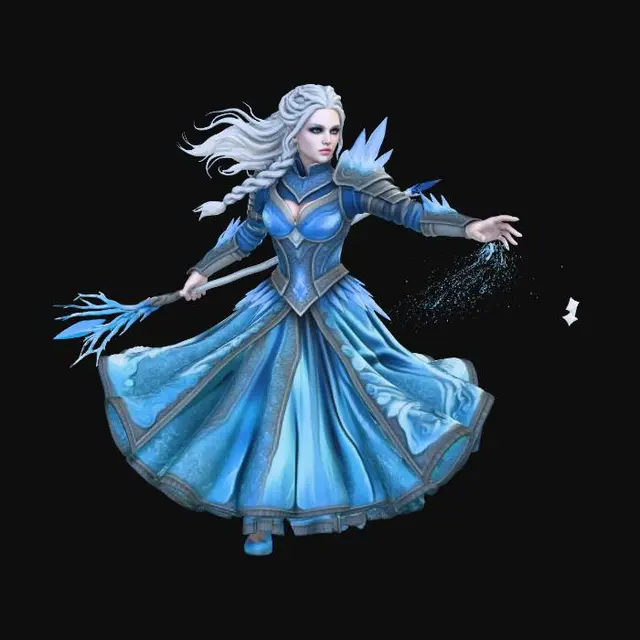 3D model for Frost Queen Unleashed