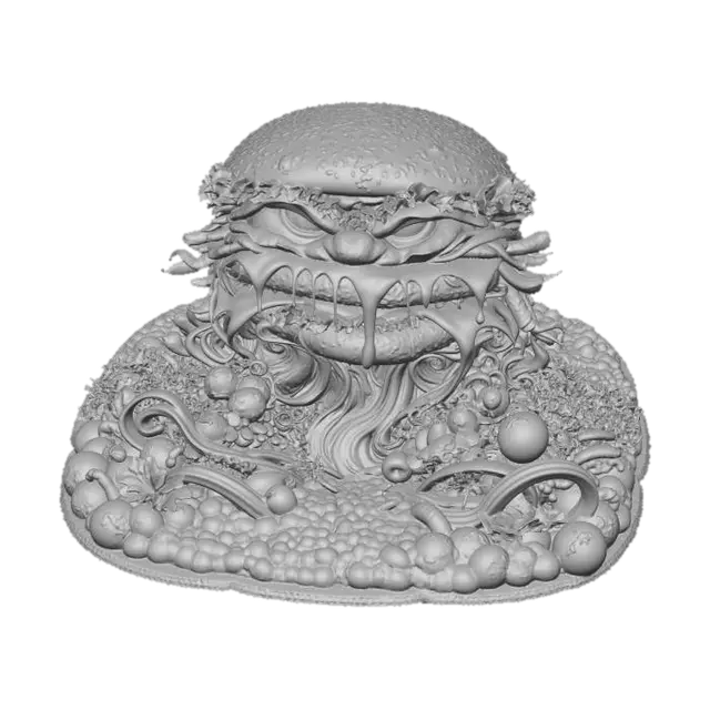 3D model for sentient Inferno Burger Beast