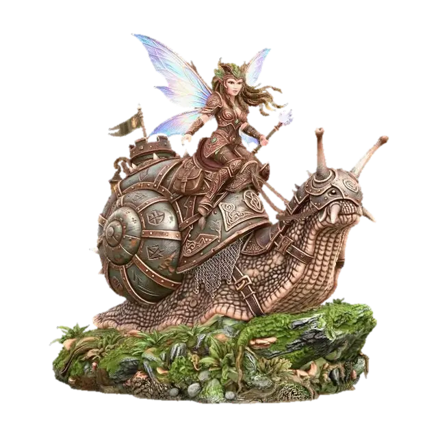 Armored Snail Rider 3D model, vytvořený pomocí AI