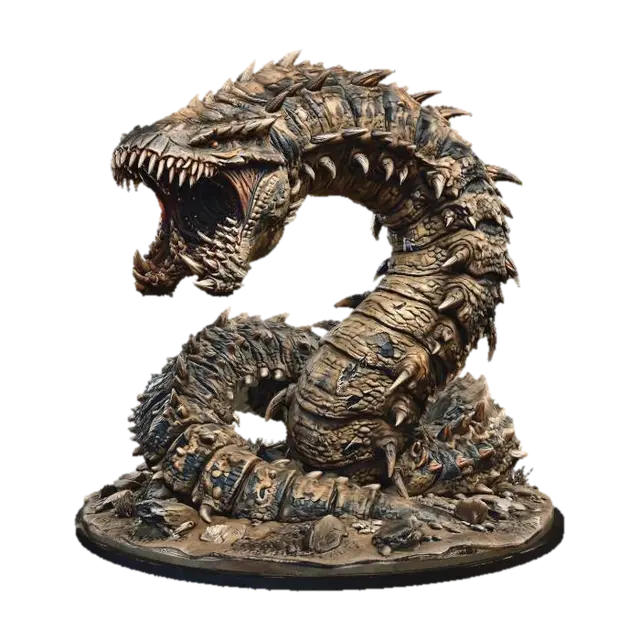 3D model for Sandworm Boss Monster