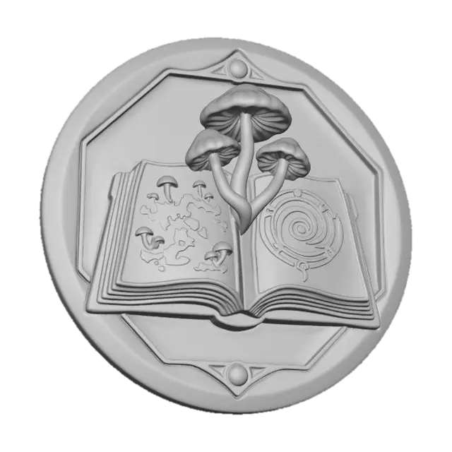 3D model for Mushroom Atlas Emblem