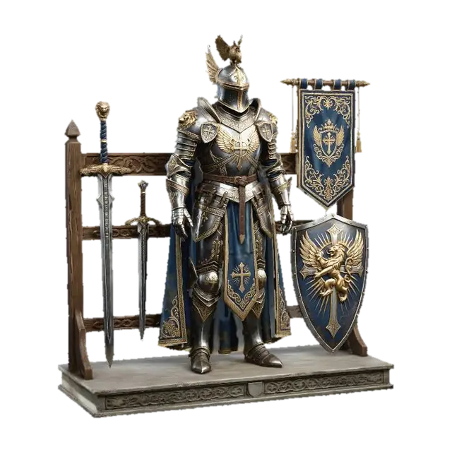 3D model for Azure Griffin Knight Armor Rack