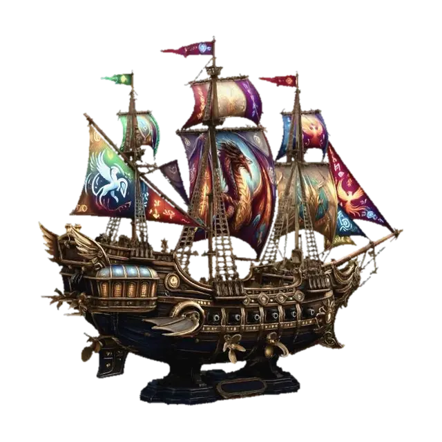 3D model for Runic Dragon Galleon
