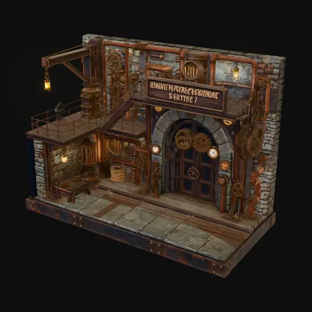 3D model for Dampfwerk-Distrikt Sektor 7
