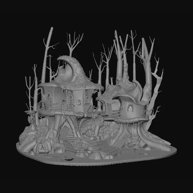 3D model for Cardboard Forest City