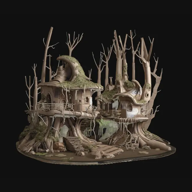 3D model for Cardboard Forest City