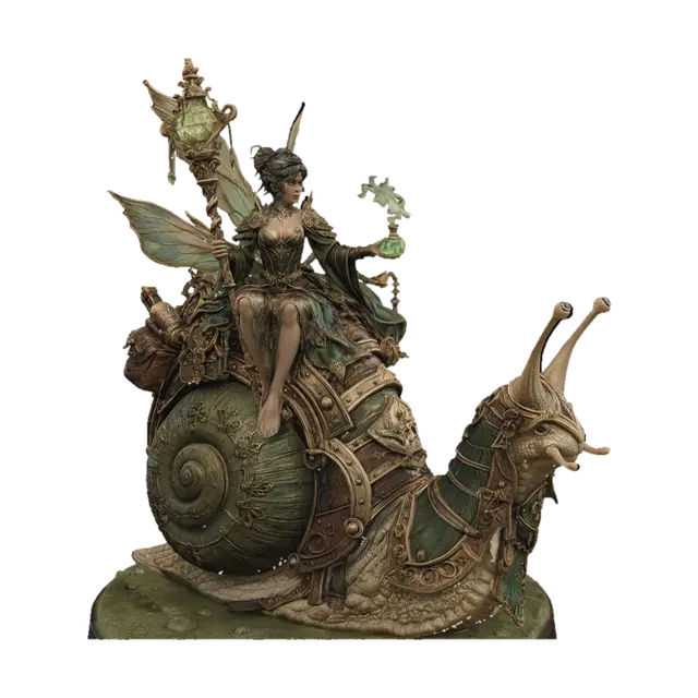 fantasy snail mount 3d model 3D model, vytvořený pomocí AI