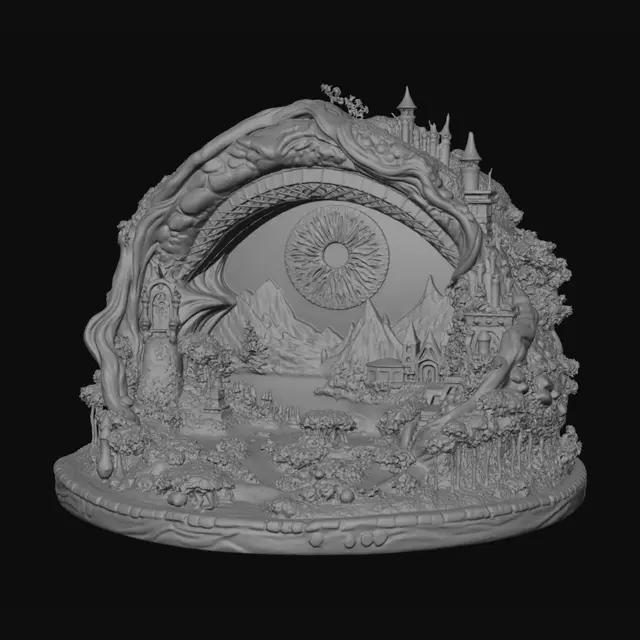 3D model for Magic Eye Diorama