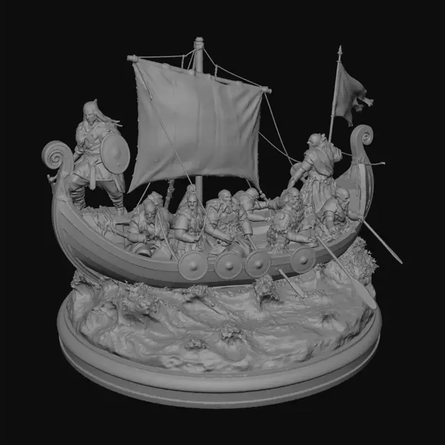 3D model for Viking Warlord of the Dragon Ship