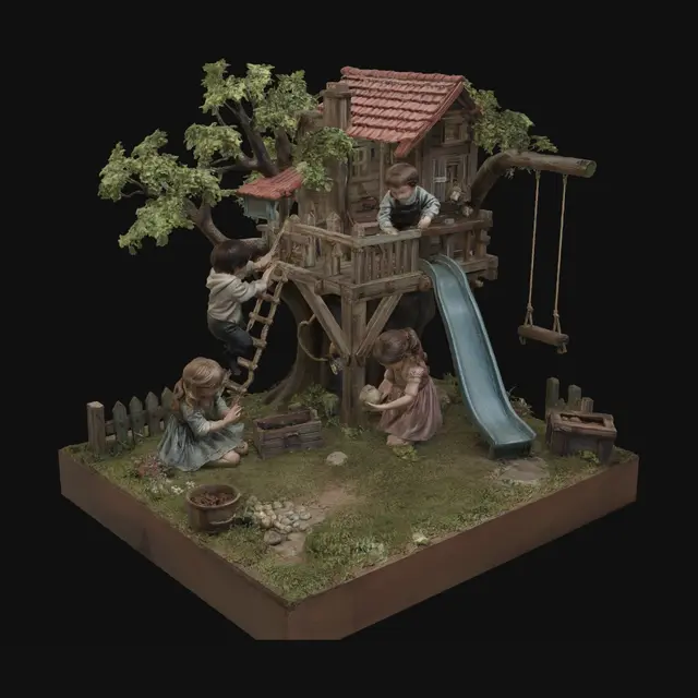 3D model for Treehouse Playground