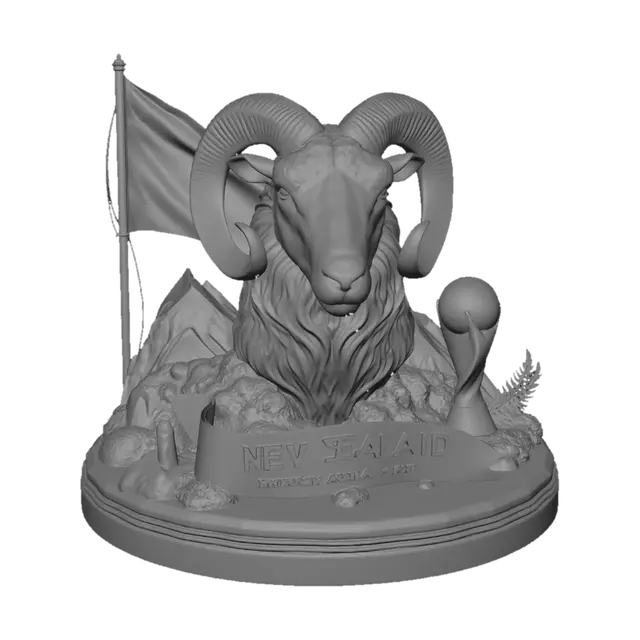 3D model for New Zealand National Animal - Ram