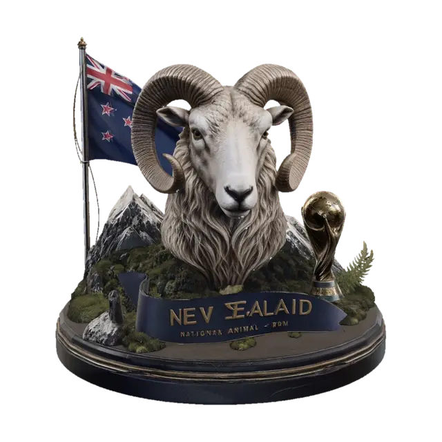 3D model for New Zealand National Animal - Ram