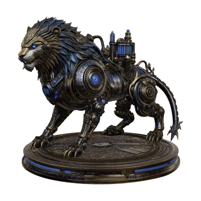 3D model for Clockwork Lion Automaton