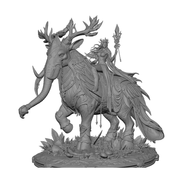 3D model for Ice Queen on the Crystal Elephant