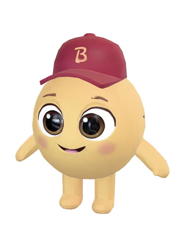 Sunny Cap Emoji 3D model, vytvořený pomocí AI