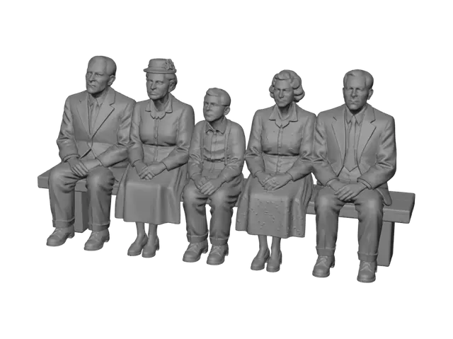 3D model for Generations on a Bench