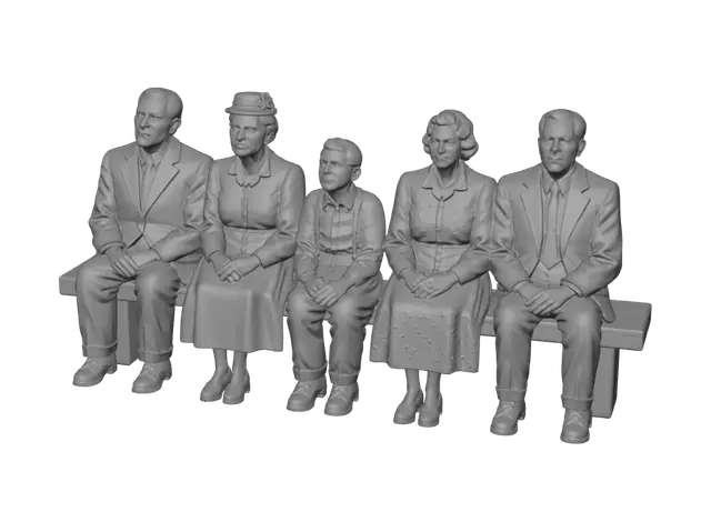 3D model for Generations on a Bench