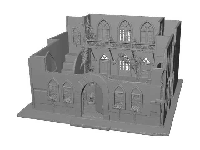 3D model for Damascene House from Recycled Materials