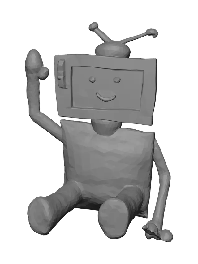 3D model for Smiling Waving Robot