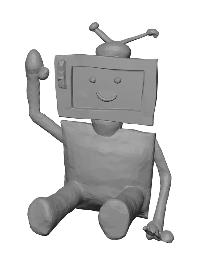 3D model for Smiling Waving Robot