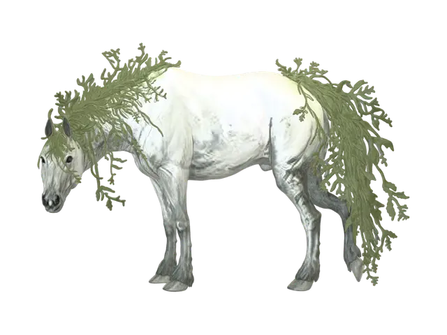 Moss : The Algae Equine - Folkart 3D model, vytvořený pomocí AI