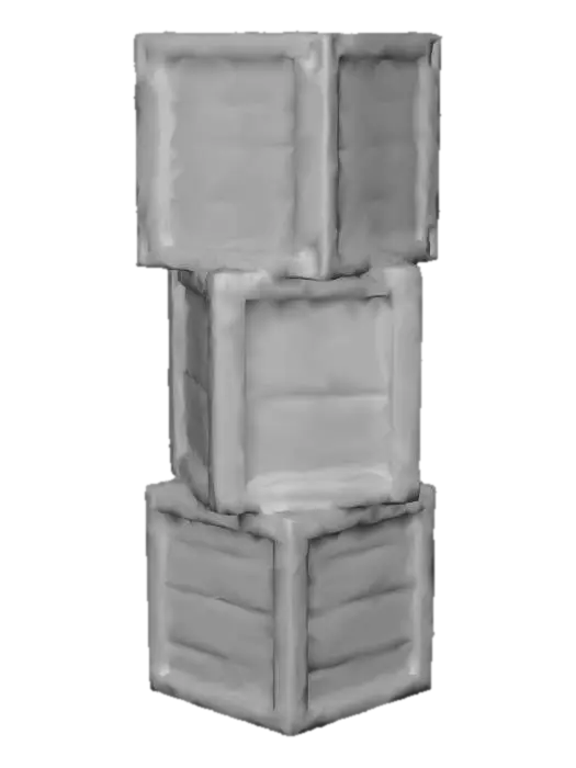 3D model for Stacked Crates