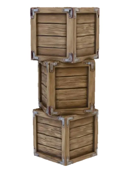 3D model for Stacked Crates