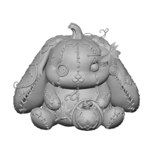 3D model for Pumpkin Patch Bunny, #Halloween2025#