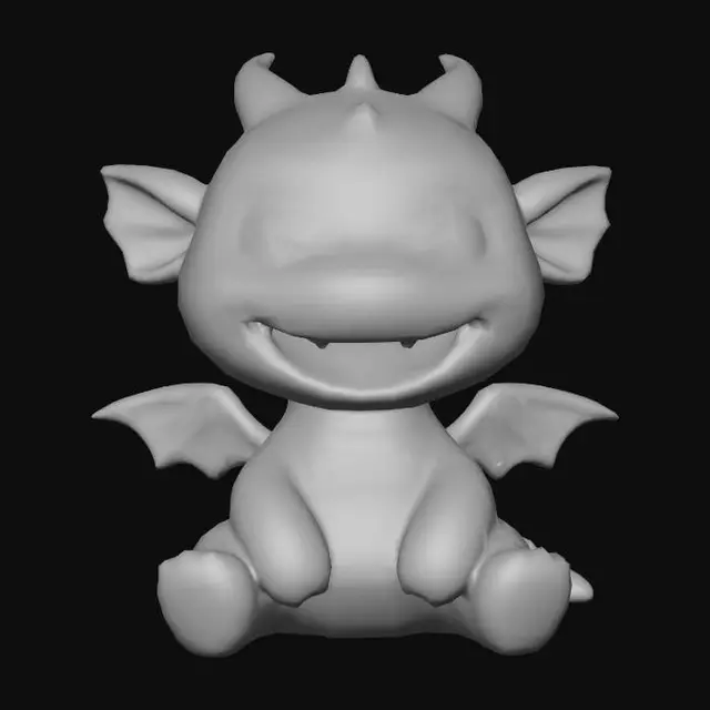 3D model for Playful Dragonling, #Halloween2025#