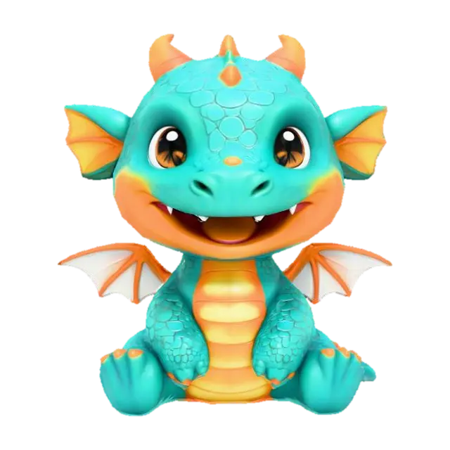 3D model for Playful Dragonling, #Halloween2025#