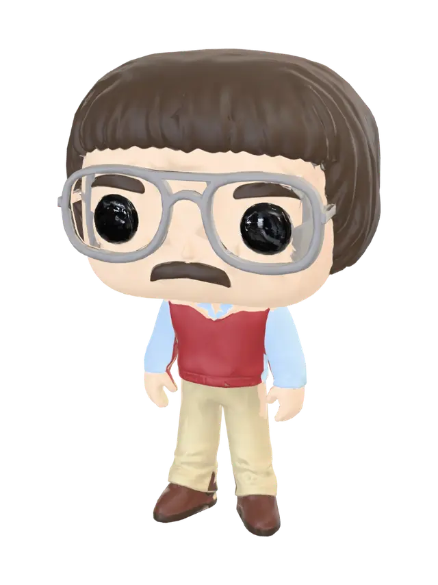 Modello 3D chit bobble - Nerd, generato dall’IA