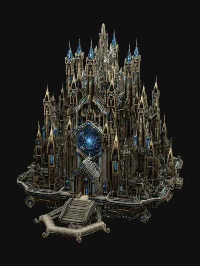 3D model for Floating Azure Citadel