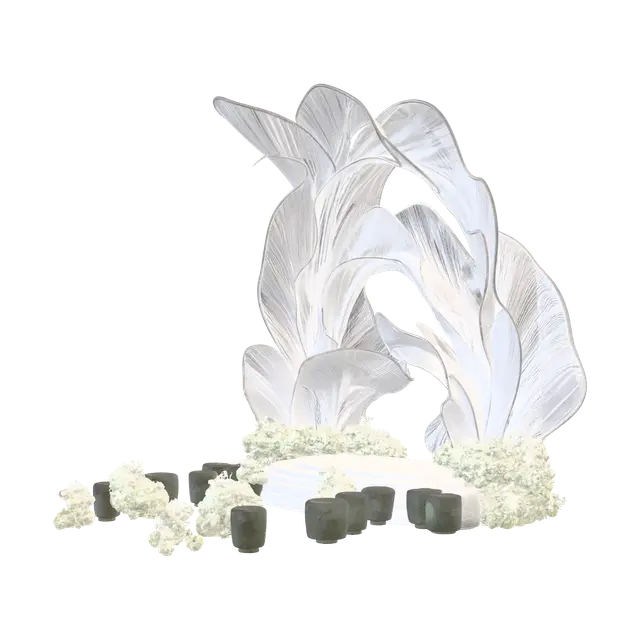 3D model for Silk Waves Over the Mountain Stage