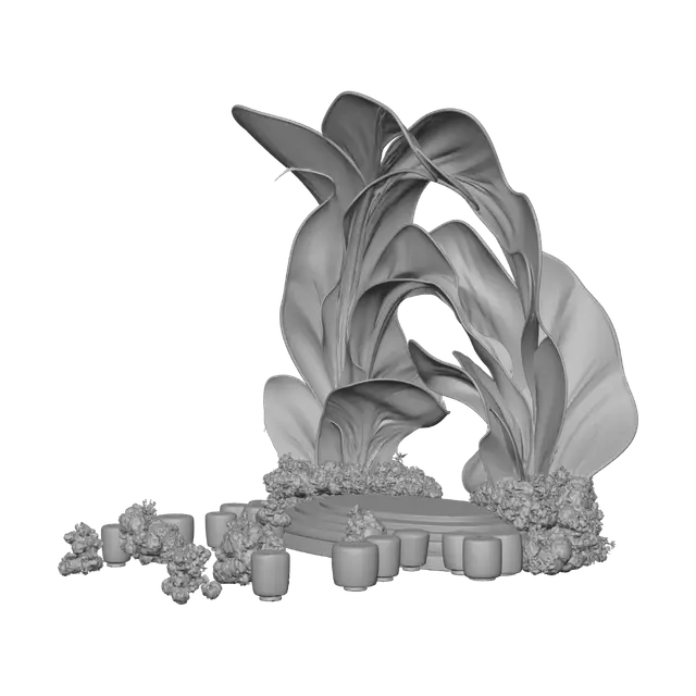 3D model for Silk Waves Over the Mountain Stage