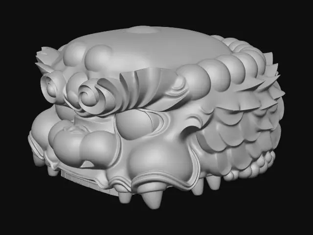 3D model for Giant Stone Dragon Head