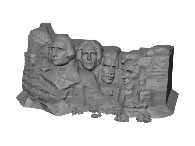 3D model for Mount Rushmore