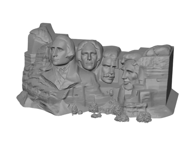 3D model for Mount Rushmore