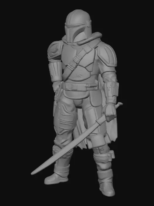 3D model for Mandalorian Warrior