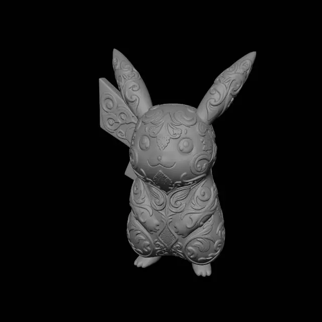 3D model for Pikachu Art