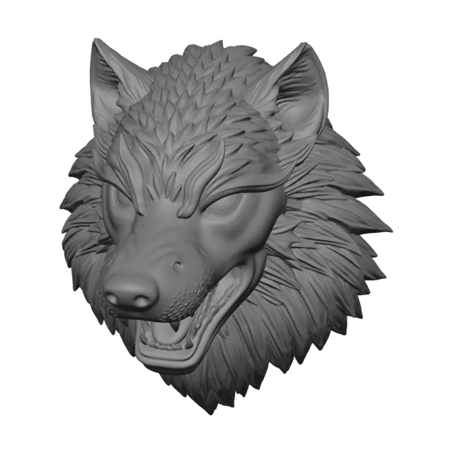 3D model for crea maschera del lupetto dell'asr roma