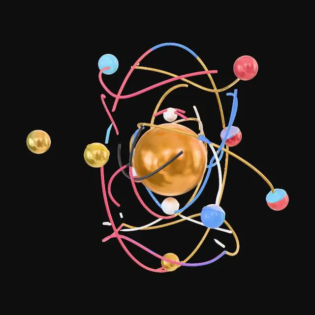 3D model for Atom