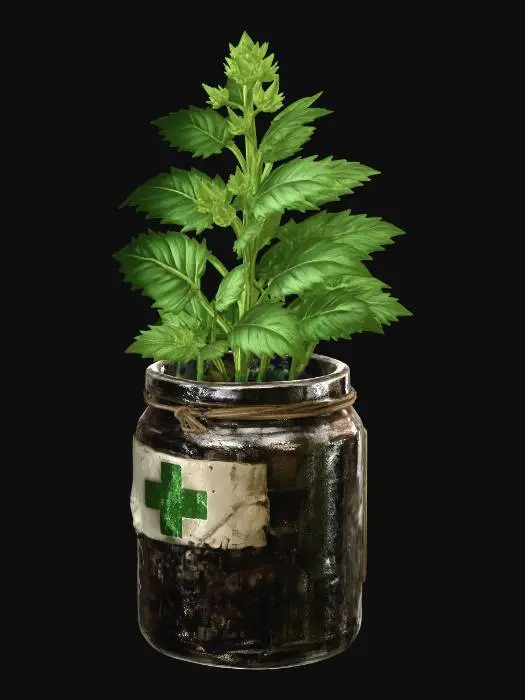 3D model for Herbal Remedy in a Glass Jar