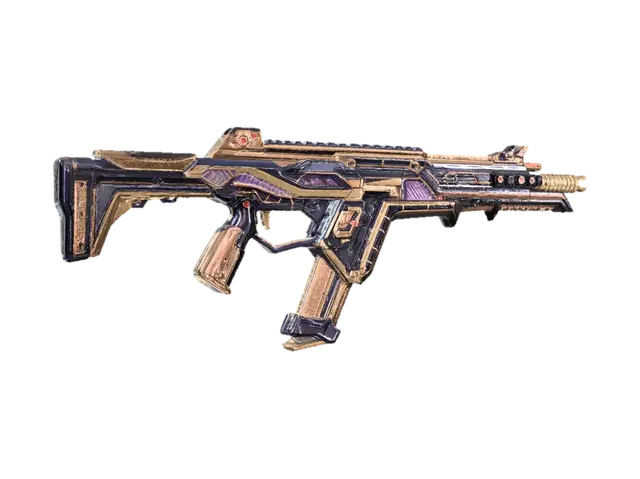 Gilded Eclipse Rifle - Apex 3D model, vytvořený pomocí AI