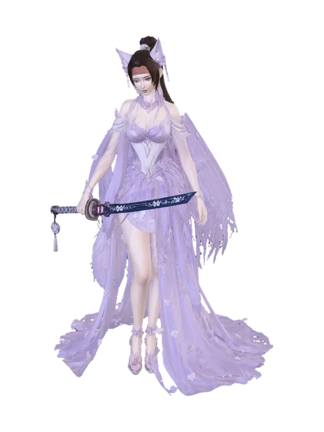 Lilac Moonblade - Apex 3D model, vytvořený pomocí AI